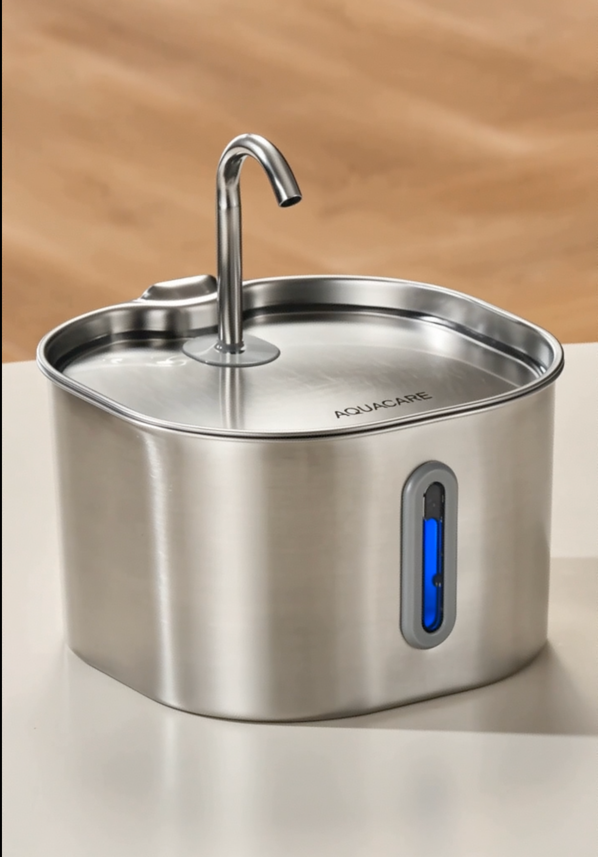 Fontaine AquaCare en acier inoxydable